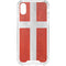 Denmark Flag Distressed iPhone XS Clear Case